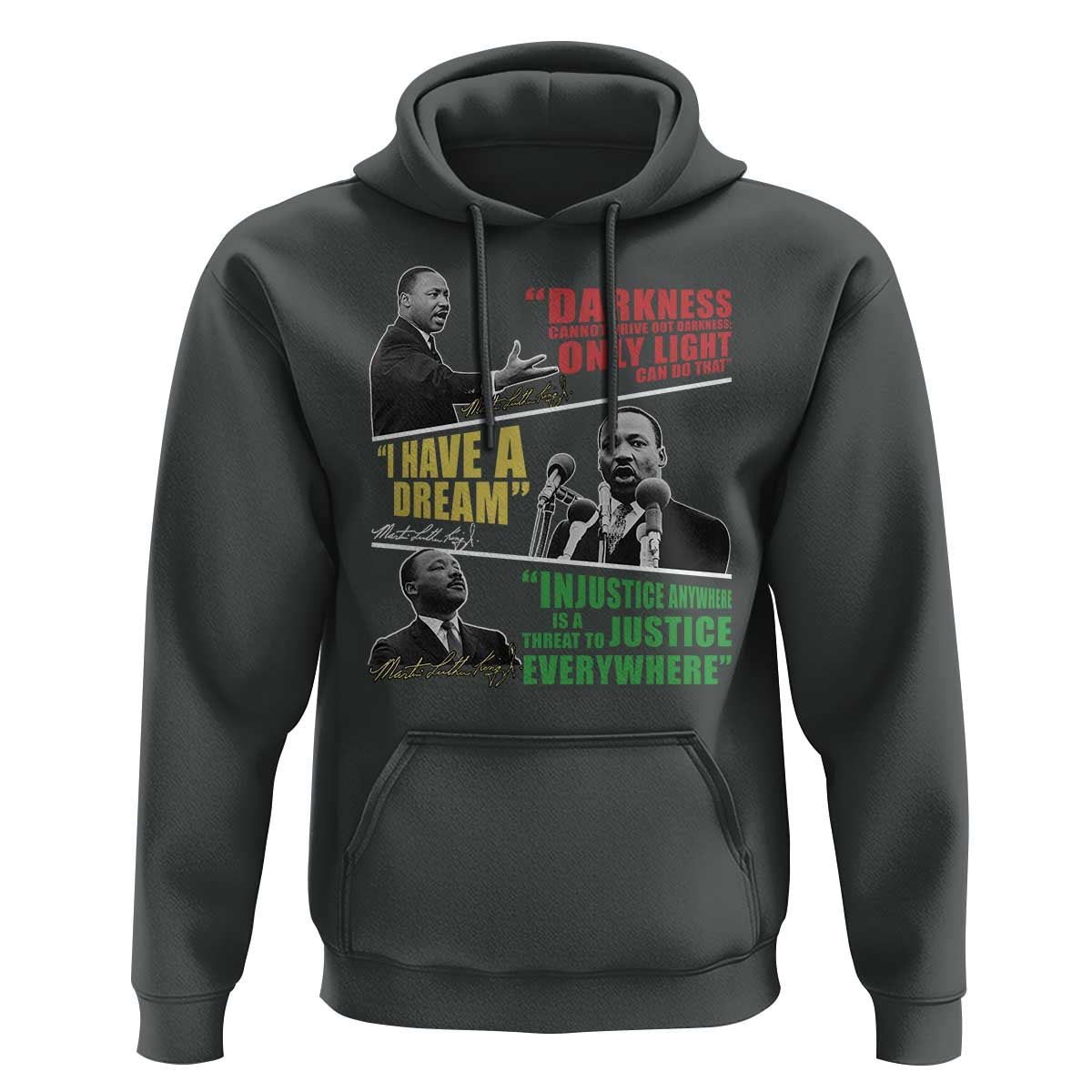 Martin Luther King MLK Quotes Black History Leaders Hoodie