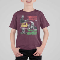 Martin Luther King MLK Quotes Black History Leaders T Shirt For Kid