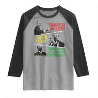 Martin Luther King MLK Quotes Black History Leaders Raglan Shirt
