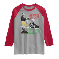Martin Luther King MLK Quotes Black History Leaders Raglan Shirt