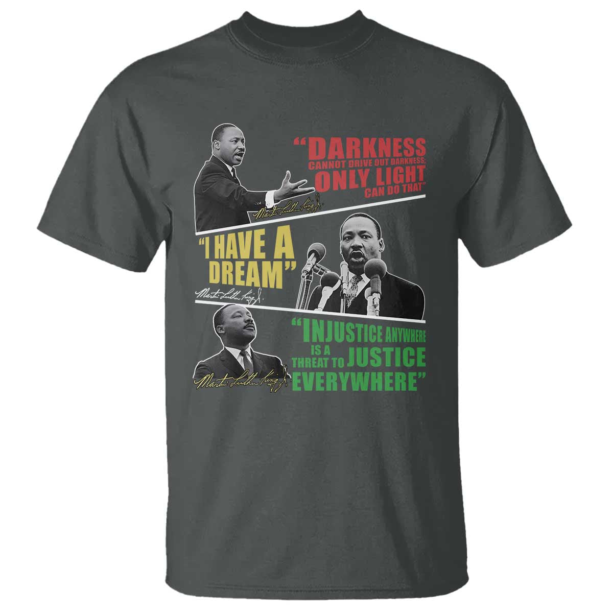 Martin Luther King MLK Quotes Black History Leaders T Shirt