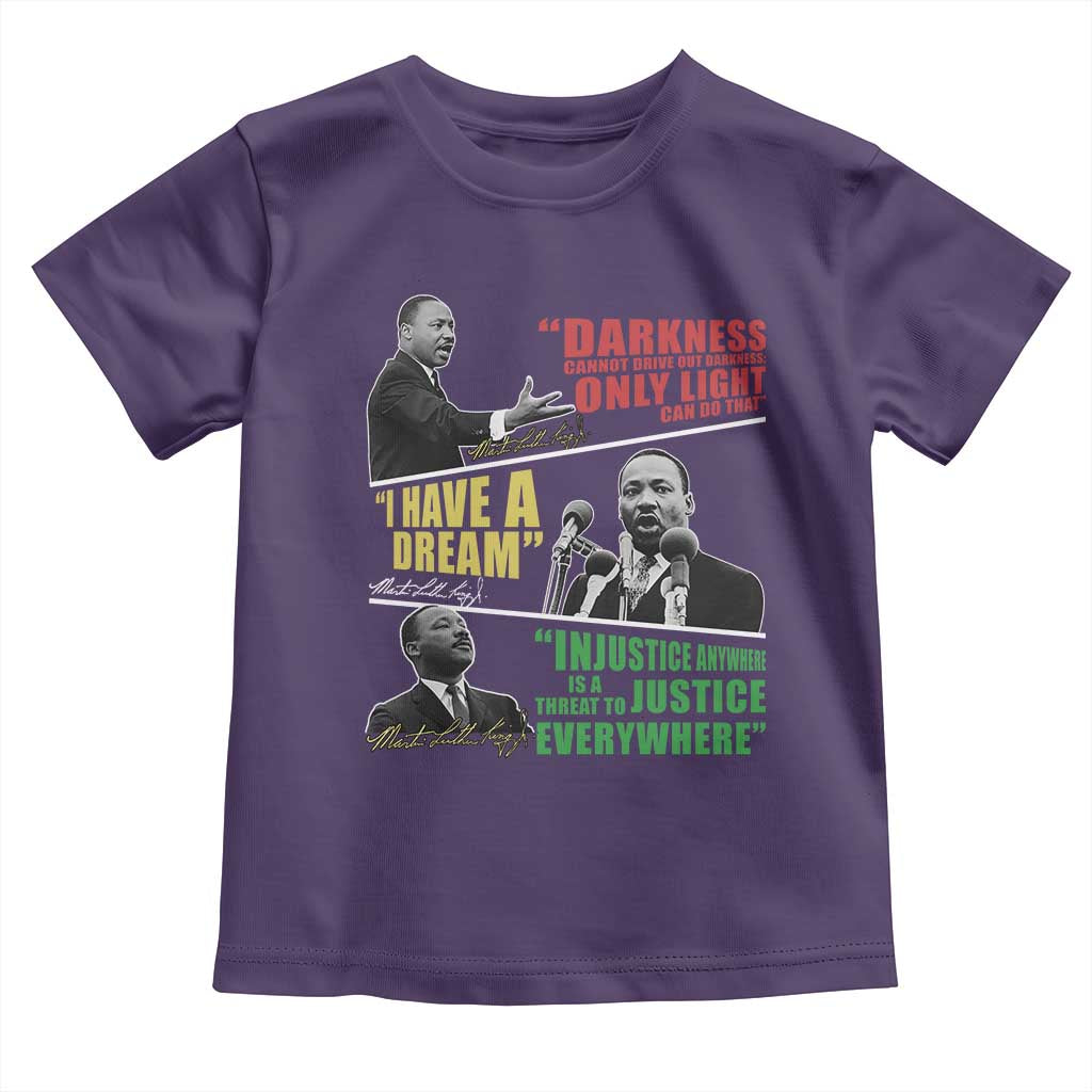 Martin Luther King MLK Quotes Black History Leaders Toddler T Shirt