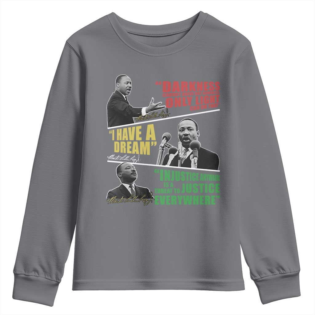 Martin Luther King MLK Quotes Black History Leaders Youth Sweatshirt