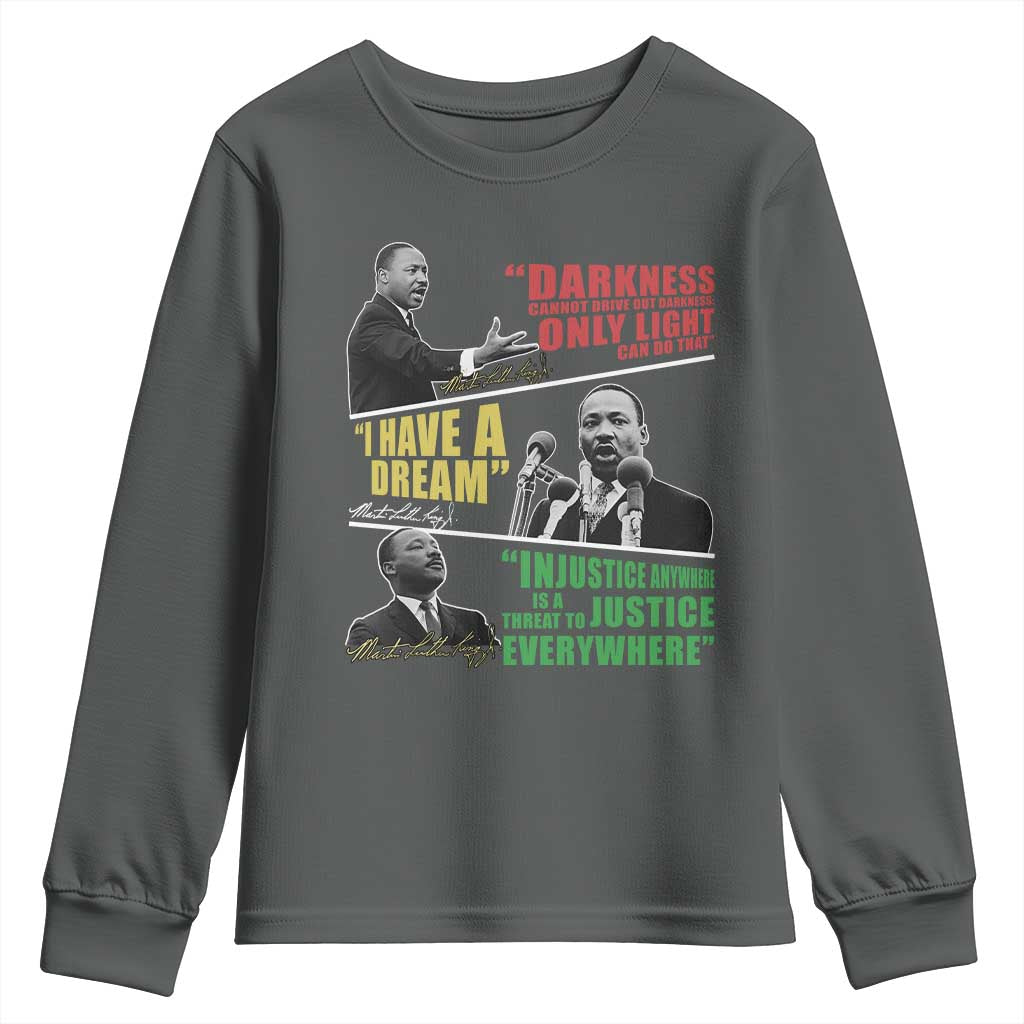 Martin Luther King MLK Quotes Black History Leaders Youth Sweatshirt