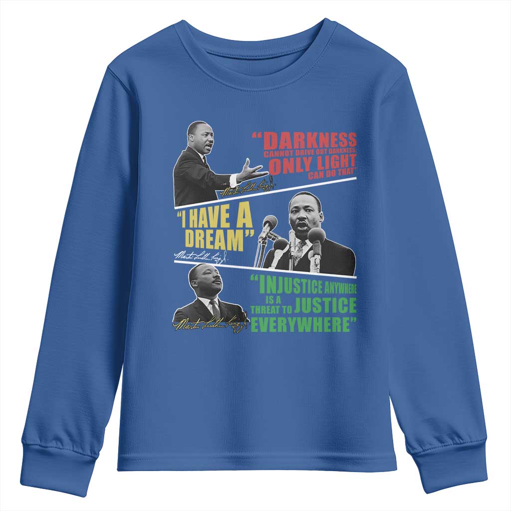 Martin Luther King MLK Quotes Black History Leaders Youth Sweatshirt