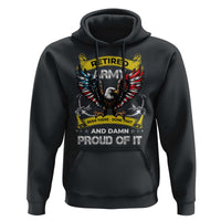 Retired Army Been There Done That And Damn Proud Of It Hoodie Veteran Bald Eagle  American Flag