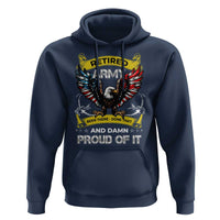 Retired Army Been There Done That And Damn Proud Of It Hoodie Veteran Bald Eagle  American Flag