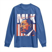 MLK Day I Have A Dream Long Sleeve Shirt Martin Luther King Vintage American Flag Black History Month