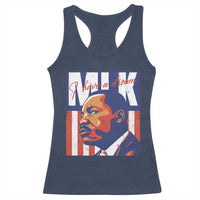 MLK Day I Have A Dream Racerback Tank Top Martin Luther King Vintage American Flag Black History Month