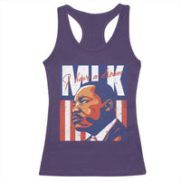 MLK Day I Have A Dream Racerback Tank Top Martin Luther King Vintage American Flag Black History Month