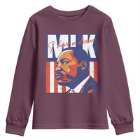 MLK Day I Have A Dream Youth Sweatshirt Martin Luther King Vintage American Flag Black History Month