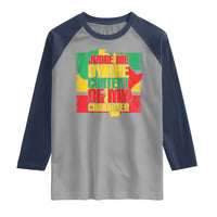 MLK Day Judge Me By The Content Of My Character Raglan Shirt Martin Luther King Africa Map Black History Month