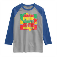 MLK Day Judge Me By The Content Of My Character Raglan Shirt Martin Luther King Africa Map Black History Month