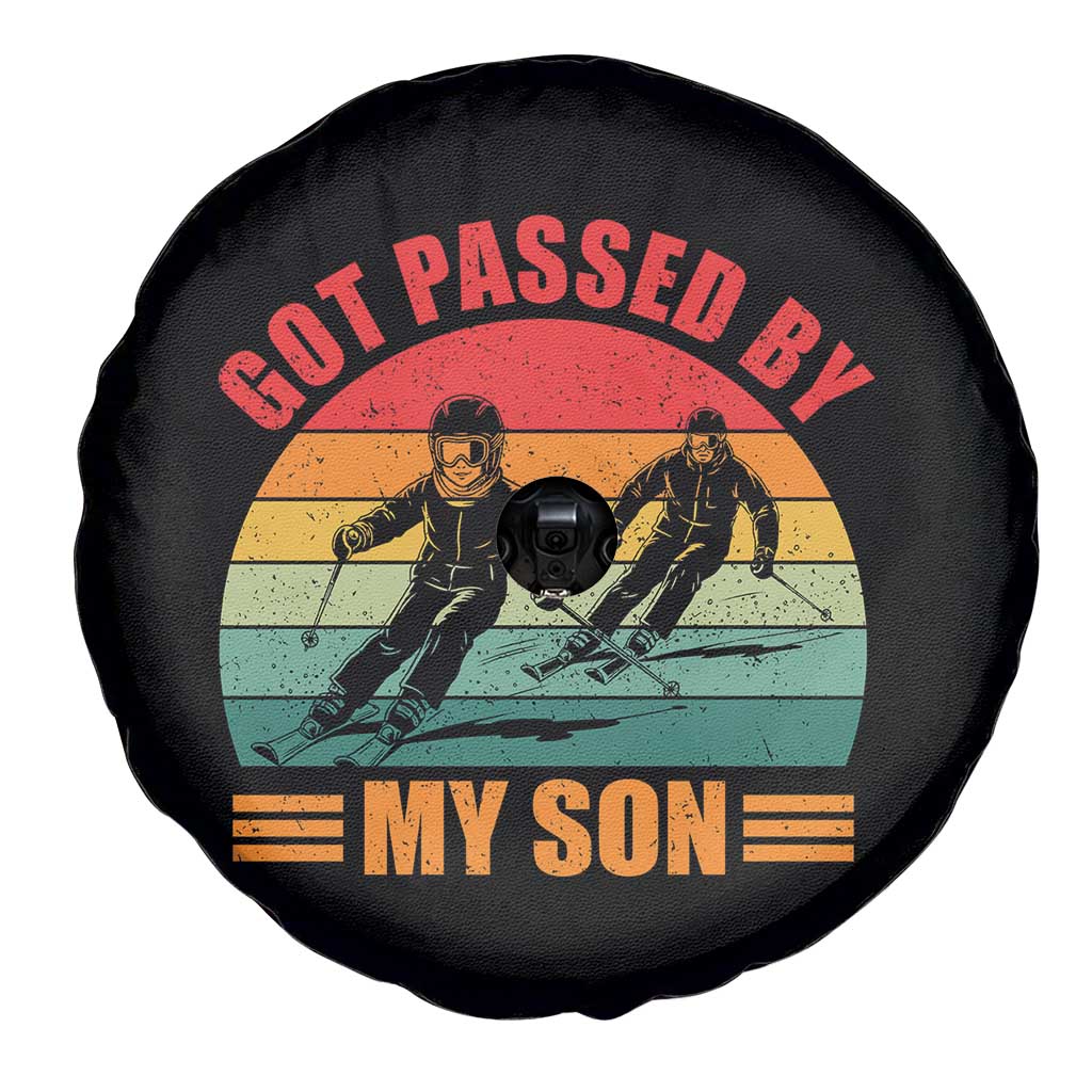 Funny Skiing Ski Dad Spare Tire Cover Got Passed By My Son Retro Vintage - Wonder Print Shop
