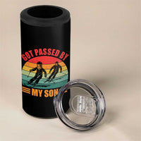 Funny Skiing Ski Dad 4 in 1 Can Cooler Tumbler Got Passed By My Son Retro Vintage - Wonder Print Shop