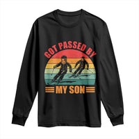 Funny Skiing Ski Dad Long Sleeve Shirt Got Passed By My Son Retro Vintage - Wonder Print Shop