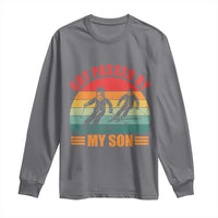 Funny Skiing Ski Dad Long Sleeve Shirt Got Passed By My Son Retro Vintage - Wonder Print Shop
