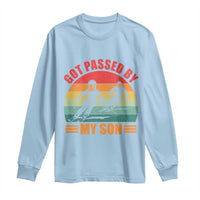 Funny Skiing Ski Dad Long Sleeve Shirt Got Passed By My Son Retro Vintage - Wonder Print Shop