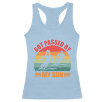 Funny Skiing Ski Dad Racerback Tank Top Got Passed By My Son Retro Vintage - Wonder Print Shop