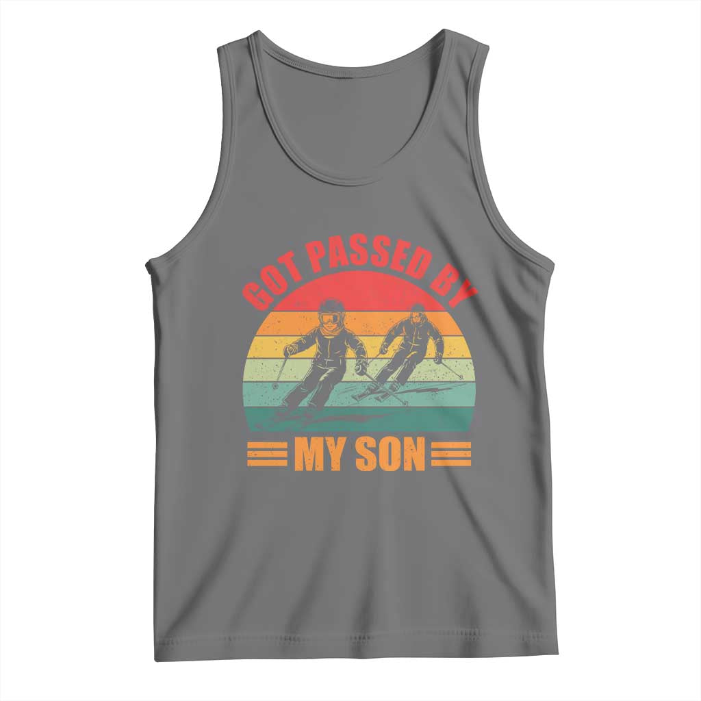 Funny Skiing Ski Dad Tank Top Got Passed By My Son Retro Vintage - Wonder Print Shop