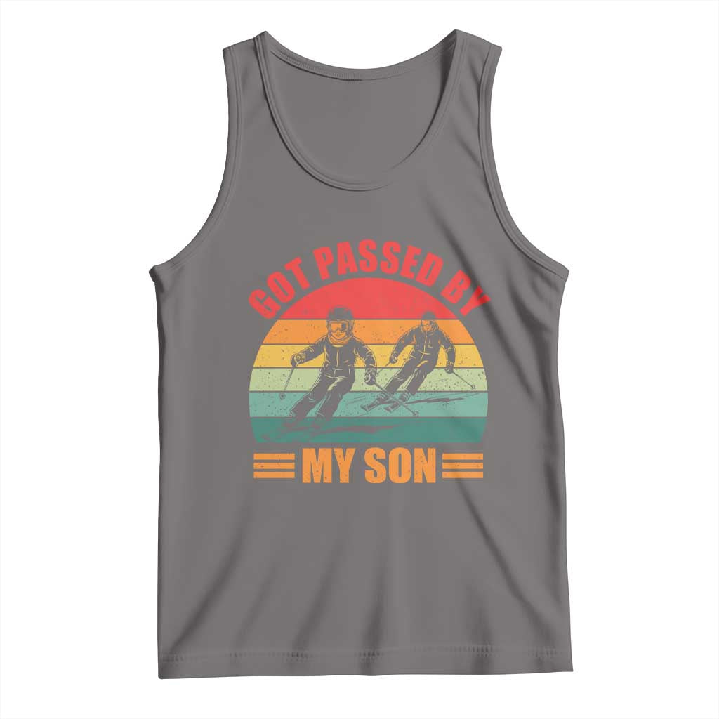 Funny Skiing Ski Dad Tank Top Got Passed By My Son Retro Vintage - Wonder Print Shop