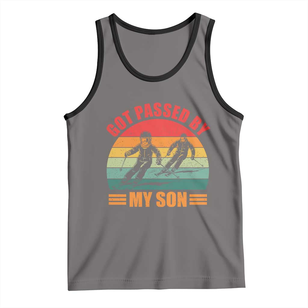 Funny Skiing Ski Dad Tank Top Got Passed By My Son Retro Vintage - Wonder Print Shop