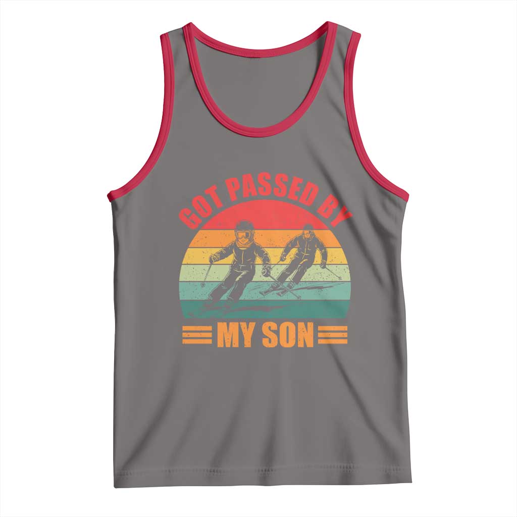 Funny Skiing Ski Dad Tank Top Got Passed By My Son Retro Vintage - Wonder Print Shop