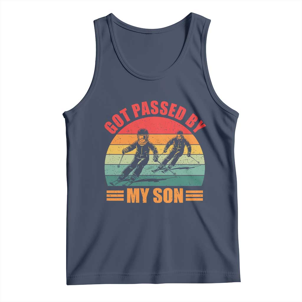 Funny Skiing Ski Dad Tank Top Got Passed By My Son Retro Vintage - Wonder Print Shop