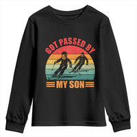 Funny Skiing Ski Dad Youth Sweatshirt Got Passed By My Son Retro Vintage - Wonder Print Shop