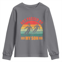 Funny Skiing Ski Dad Youth Sweatshirt Got Passed By My Son Retro Vintage - Wonder Print Shop