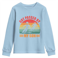Funny Skiing Ski Dad Youth Sweatshirt Got Passed By My Son Retro Vintage - Wonder Print Shop