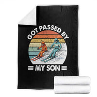 Funny Ski Dad Throw Blanket Got Passed By My Son Retro Vintage - Wonder Print Shop
