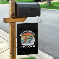 Funny Ski Dad Garden Flag Got Passed By My Son Retro Vintage - Wonder Print Shop