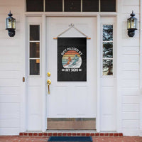 Funny Ski Dad Garden Flag Got Passed By My Son Retro Vintage - Wonder Print Shop