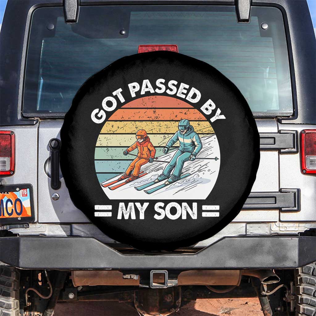 Funny Ski Dad Spare Tire Cover Got Passed By My Son Retro Vintage - Wonder Print Shop