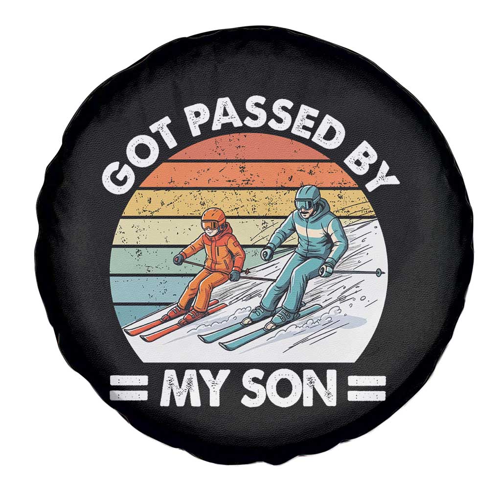 Funny Ski Dad Spare Tire Cover Got Passed By My Son Retro Vintage - Wonder Print Shop