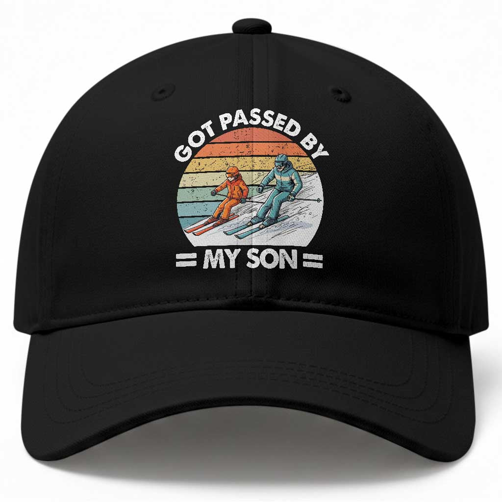 Funny Ski Dad Baseball Cap Got Passed By My Son Retro Vintage