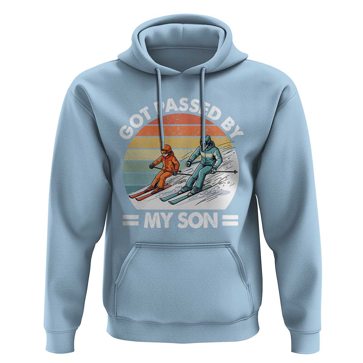 Funny Ski Dad Hoodie Got Passed By My Son Retro Vintage - Wonder Print Shop