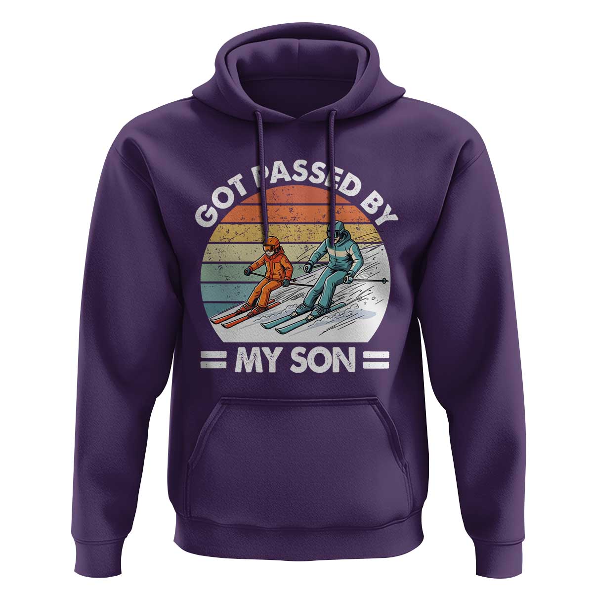 Funny Ski Dad Hoodie Got Passed By My Son Retro Vintage - Wonder Print Shop