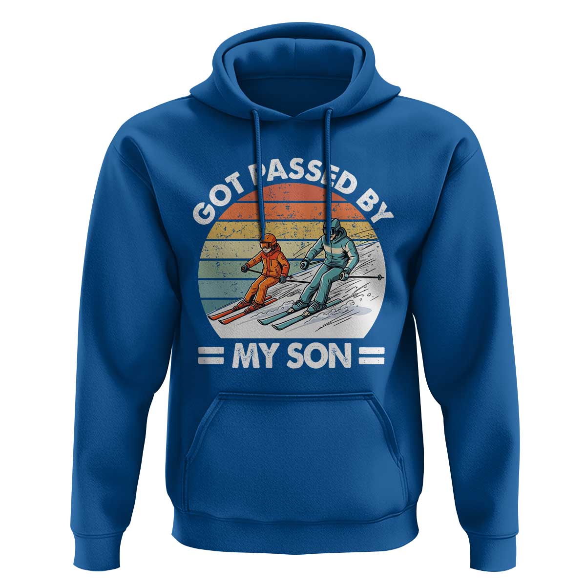 Funny Ski Dad Hoodie Got Passed By My Son Retro Vintage - Wonder Print Shop