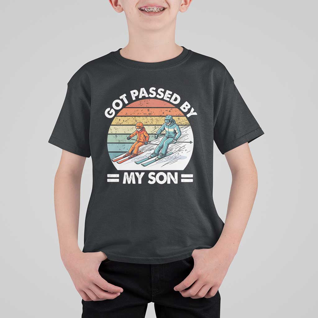 Funny Ski Dad T Shirt For Kid Got Passed By My Son Retro Vintage - Wonder Print Shop