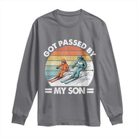 Funny Ski Dad Long Sleeve Shirt Got Passed By My Son Retro Vintage - Wonder Print Shop