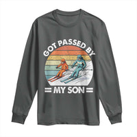 Funny Ski Dad Long Sleeve Shirt Got Passed By My Son Retro Vintage - Wonder Print Shop