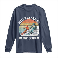 Funny Ski Dad Long Sleeve Shirt Got Passed By My Son Retro Vintage - Wonder Print Shop