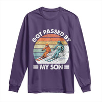 Funny Ski Dad Long Sleeve Shirt Got Passed By My Son Retro Vintage - Wonder Print Shop