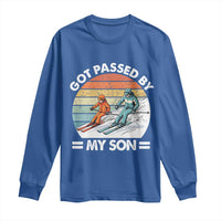 Funny Ski Dad Long Sleeve Shirt Got Passed By My Son Retro Vintage - Wonder Print Shop