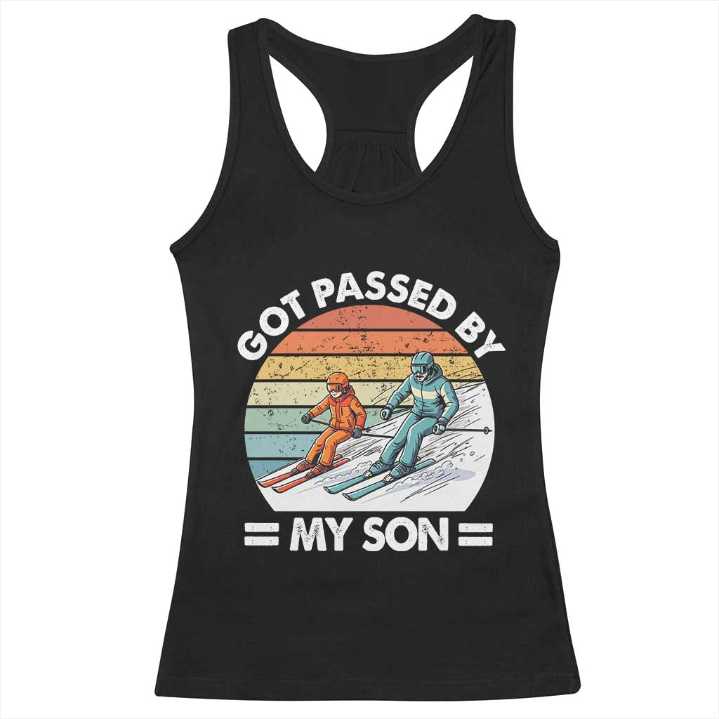Funny Ski Dad Racerback Tank Top Got Passed By My Son Retro Vintage - Wonder Print Shop