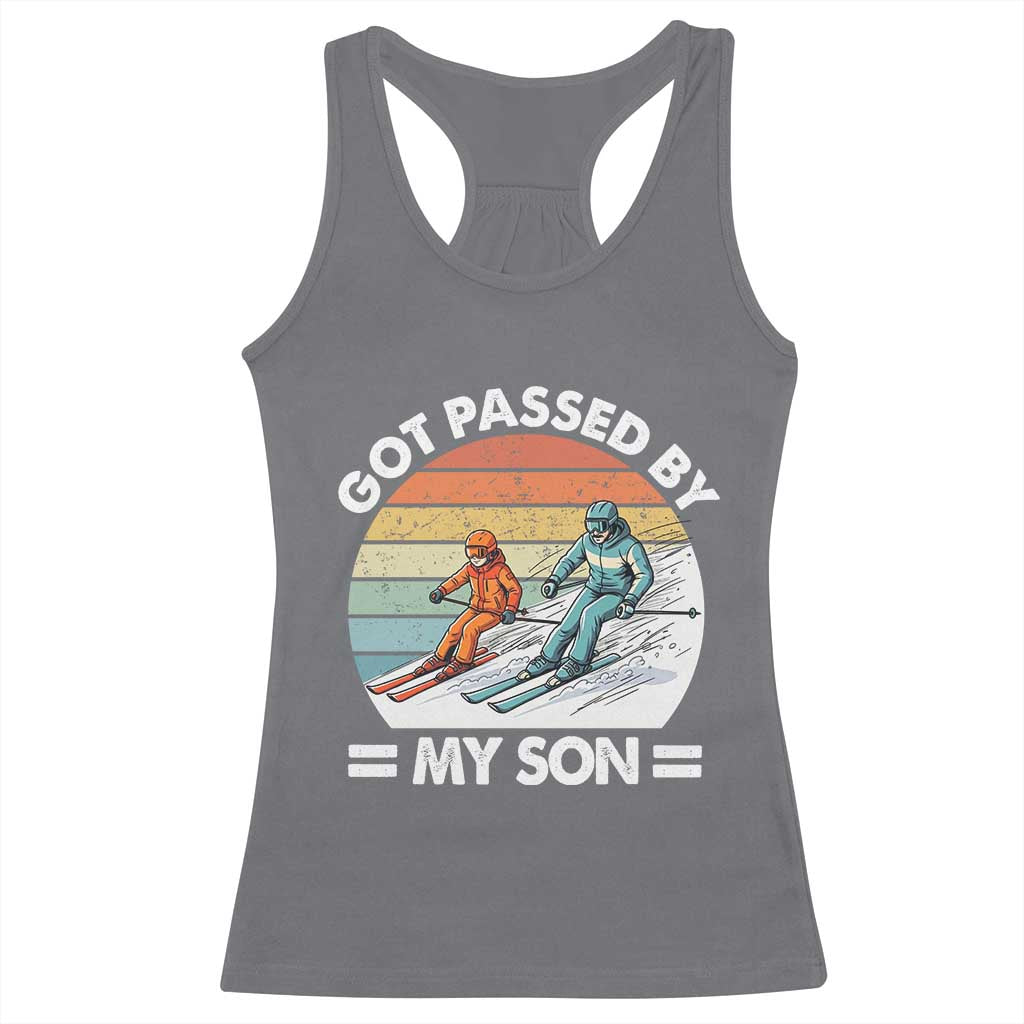Funny Ski Dad Racerback Tank Top Got Passed By My Son Retro Vintage - Wonder Print Shop