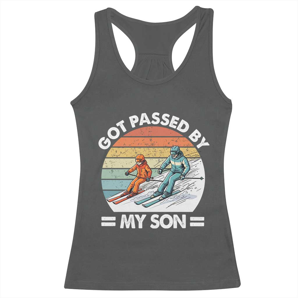 Funny Ski Dad Racerback Tank Top Got Passed By My Son Retro Vintage - Wonder Print Shop