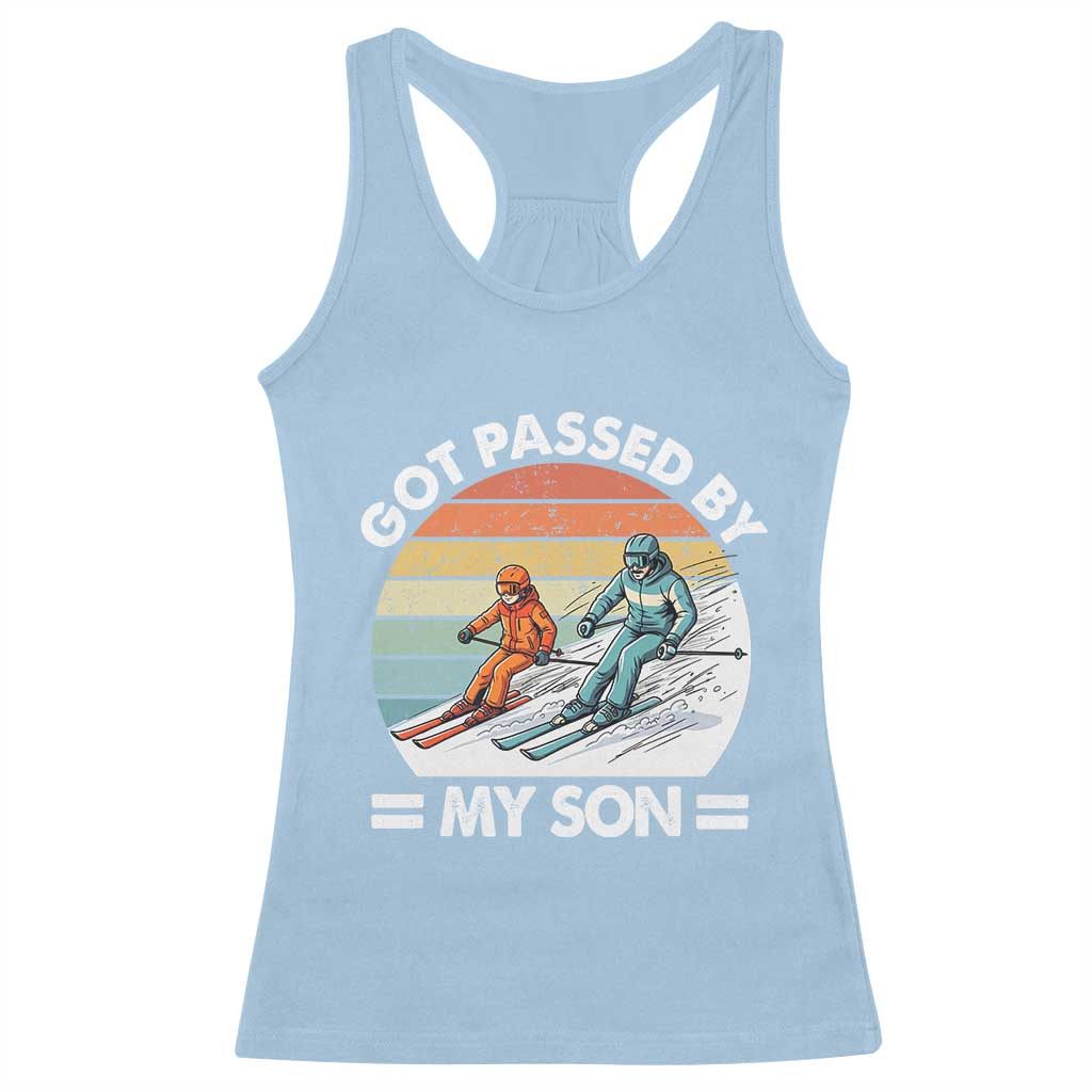 Funny Ski Dad Racerback Tank Top Got Passed By My Son Retro Vintage - Wonder Print Shop